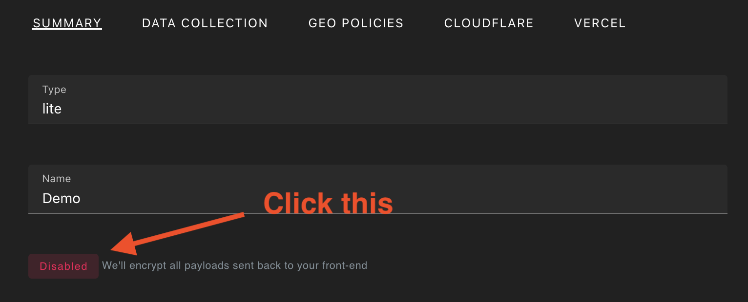 Enable sealed results